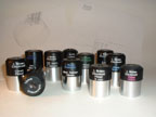 A collection of 11  eyepieces